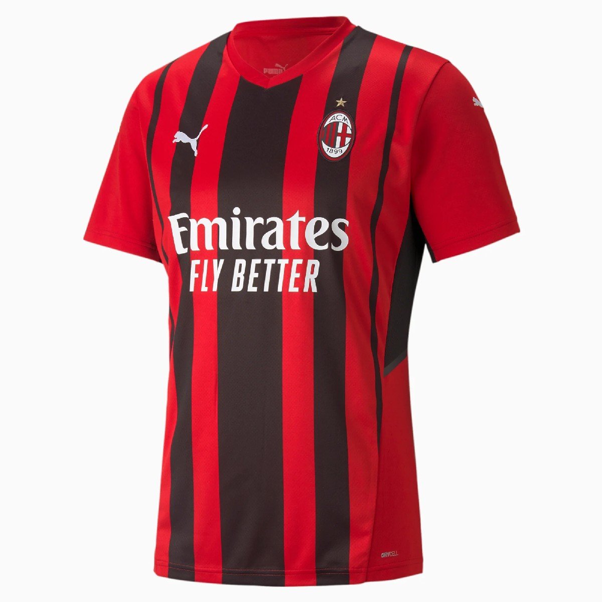 Sem título(4) Camisa Home Milan Vermelha com Preto 21/22