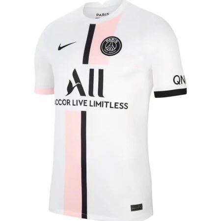 Nova Camisa PSG Masculina Branca com Rosa 21/22