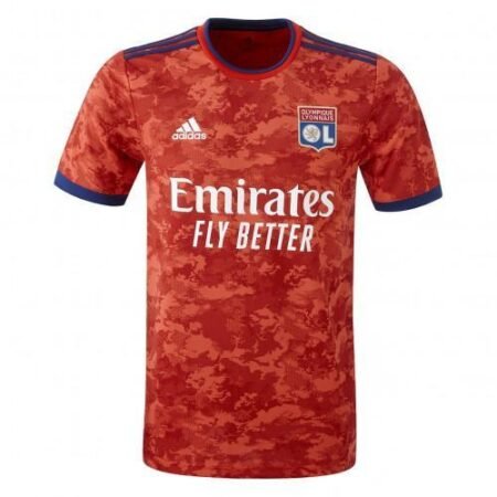 CAMISA LYON VERMELHA FORA DE CASA MASCULINA 21/22