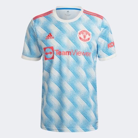 Camisa Manchester United Away 21/22 Masculina - Azul+Branco