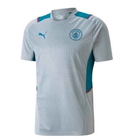 camisa treino Manchester City cinza+azul 21/22 masculino
