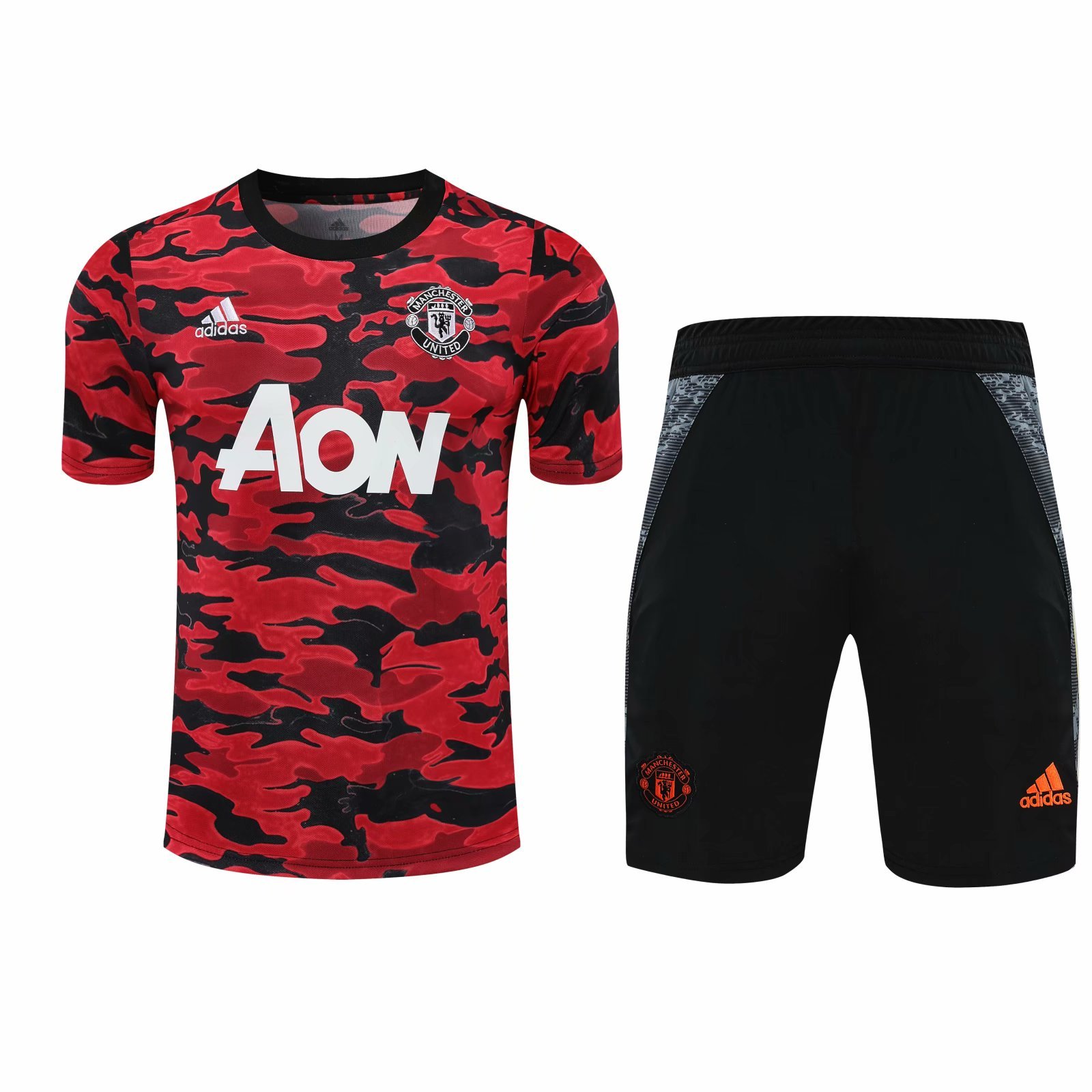 a6bc2e98 Kit Camisa + Short Manchester United Vermleho Masc
