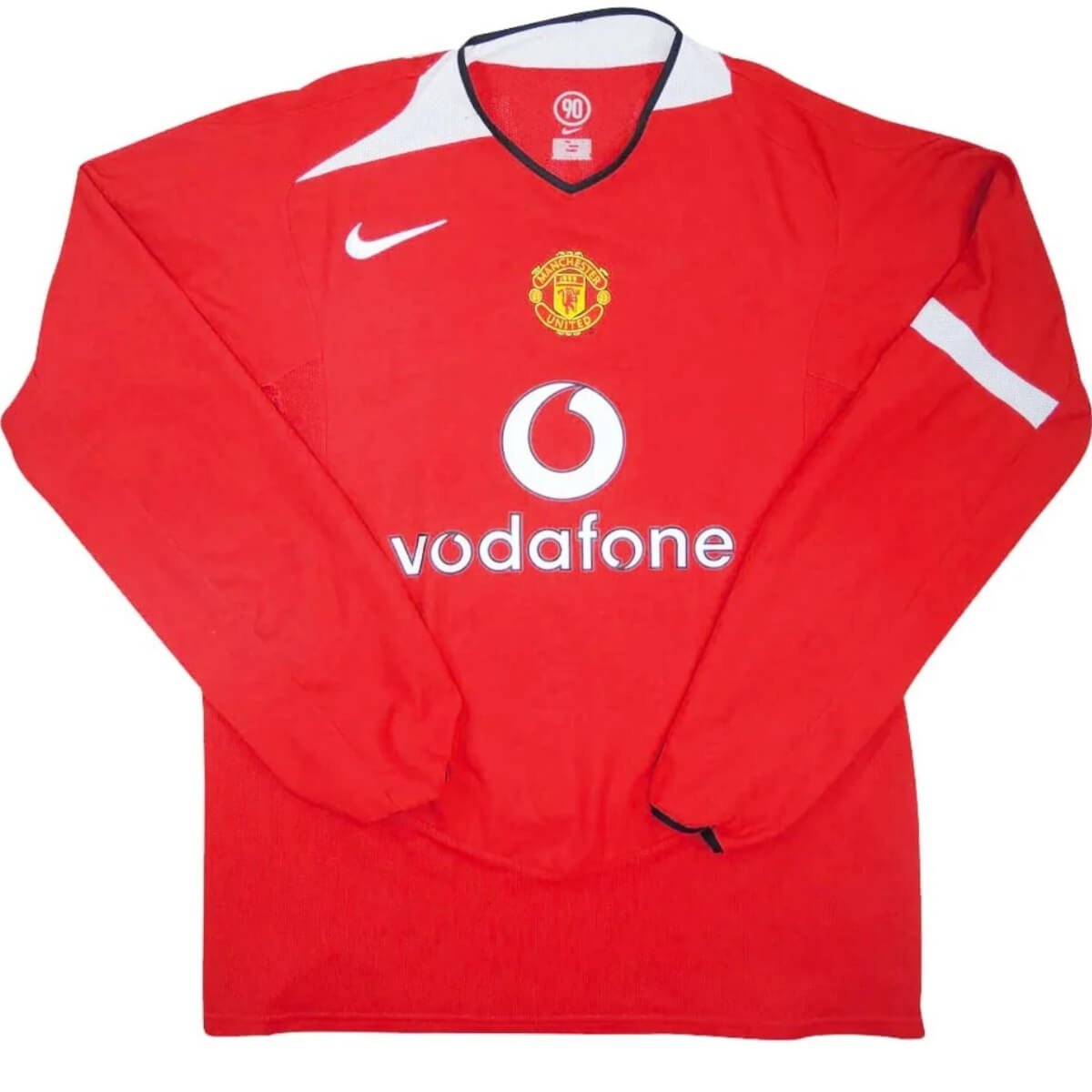 camisa-retro-manga-longa-man-united-2004-06-masculina Camisa Retrô Manga Longa Man United 2004/06 Vermelha