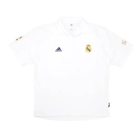 Camisa Retrô Real Madrid 2002/03 Branca Masculina