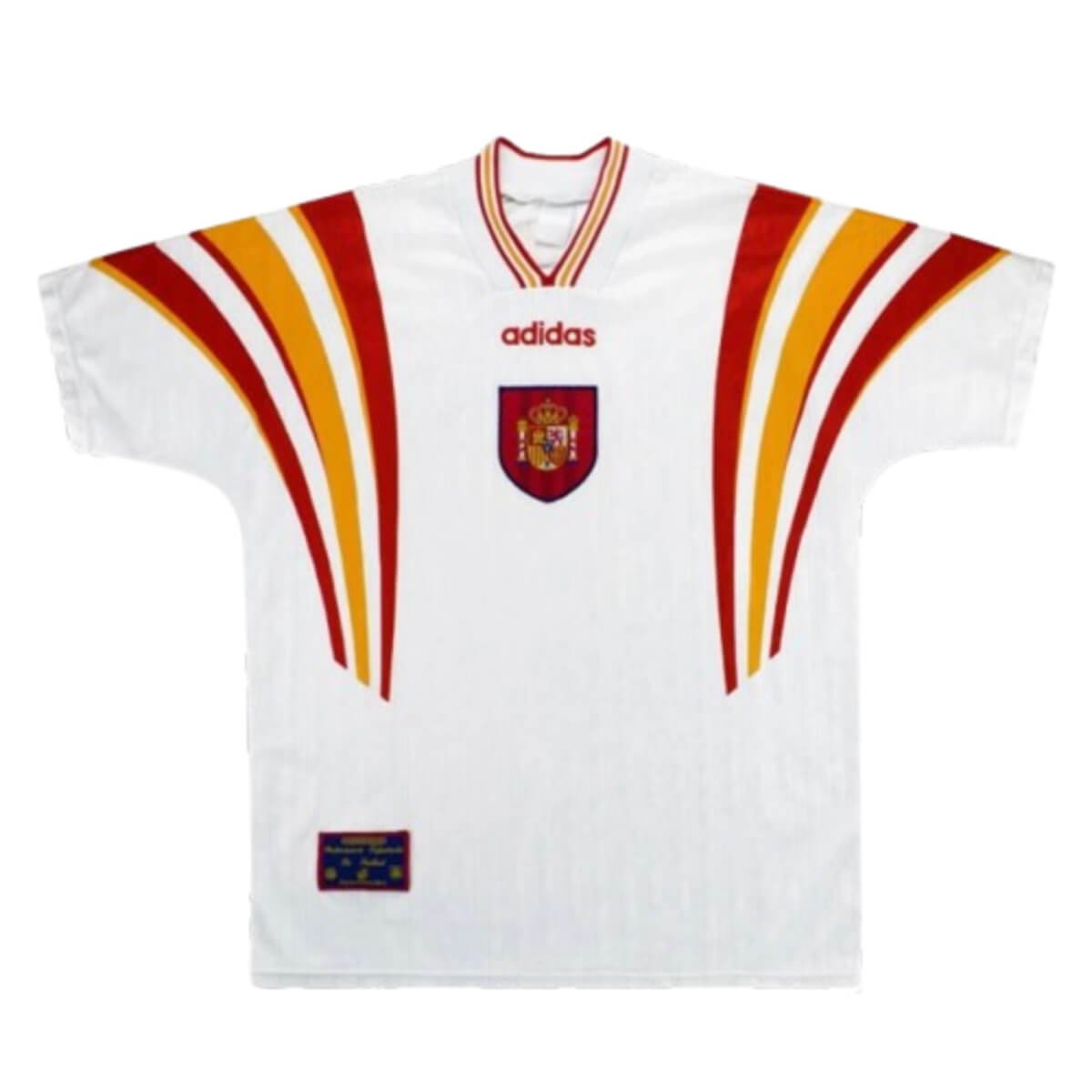 camisa-retro-selecao-da-espanha-1996-away-masculina Camisa Retrô Seleção da Espanha 1996 Away Masculina