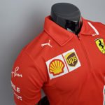 Camisa Gola Polo Fórmula 1 Ferrari Vermelha Team Driver