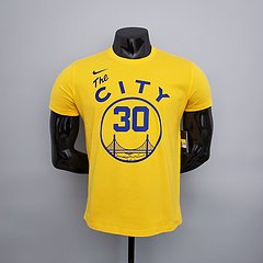 Camisa Casual T-shirt Golden State Warriors CURRY 30 Masculina