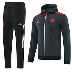 Kit Jaqueta C/Capuz e Calça Moletom Treino Bayern de Munique 21/22