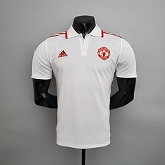 camisa gola polo manchester united - branco masculino