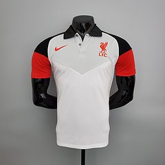 CAMISA GOLA POLO LIVERPOOL- BRANCO MASCULINO