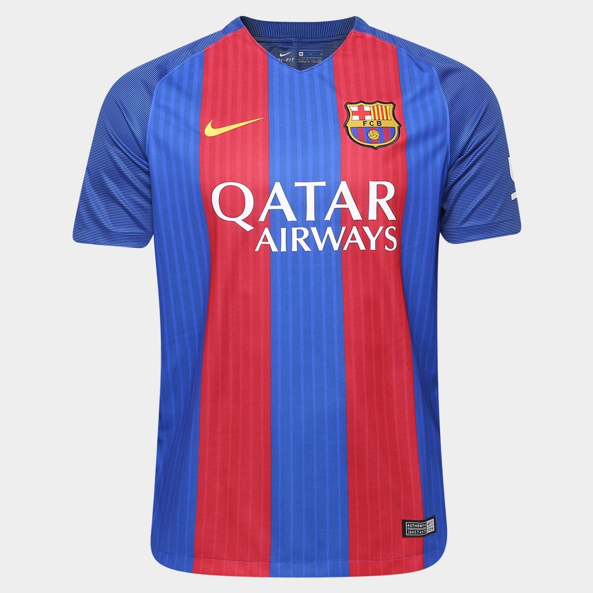 D12-6157-066_zoom1 Camisa Barcelona Home 16/17 Com Patrocínio Masculina - Azul