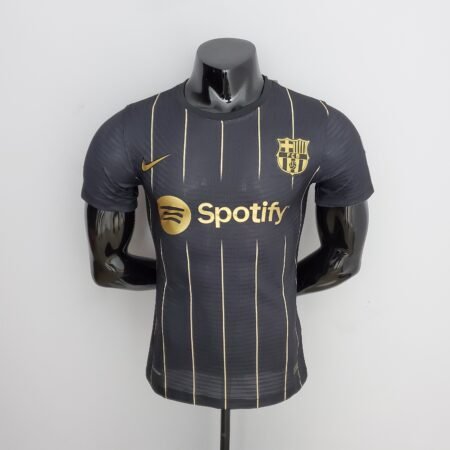 Camisa do Barcelona 2022 Preta Player Masculina