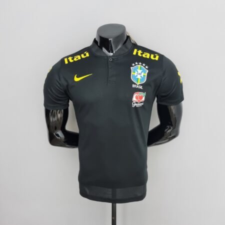 Camisa do Brasil Polo preta