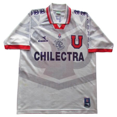 Camisa Retrô Universidad do Chile 1996 Branca Masculina