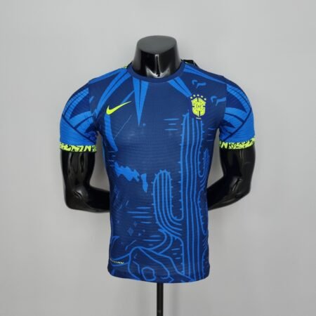 Camisa do Brasil Azul Masculina Edição Limitada Cacto