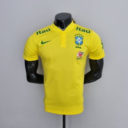 Camisa do Brasil Polo amarela