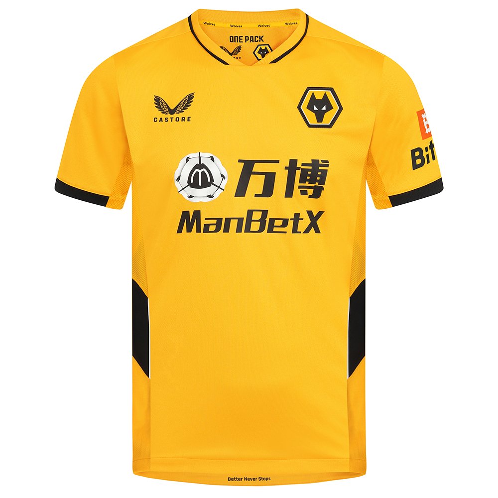 2865-603 Camisa Wolverhampton Amarela 21/22