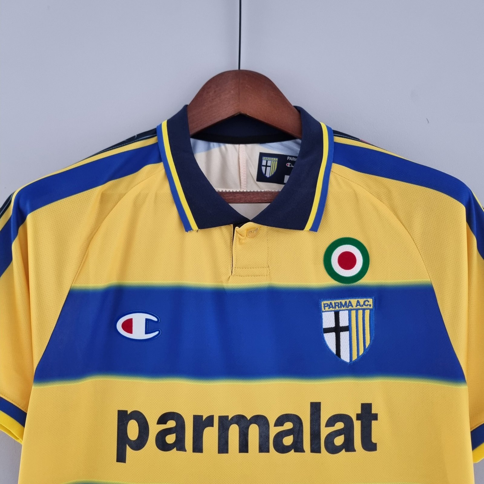 camisa-do-parma-retro-1999-00-home-amarela