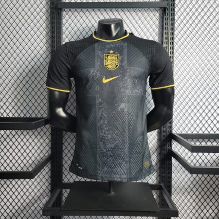 Camisa Inglaterra 2022 preta com dourado masculina