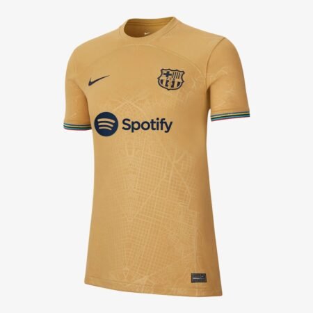 Camisa Barcelona Dourada 2022/23 Feminina