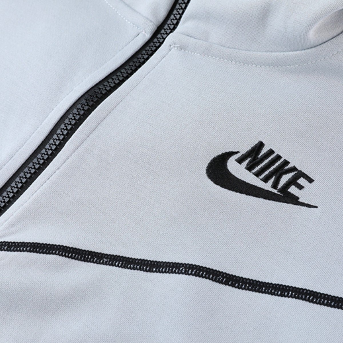 pnhpsg(12) CONJUNTO BLUSÃO E CALÇA MOLETOM NIKE BRANCO MASC