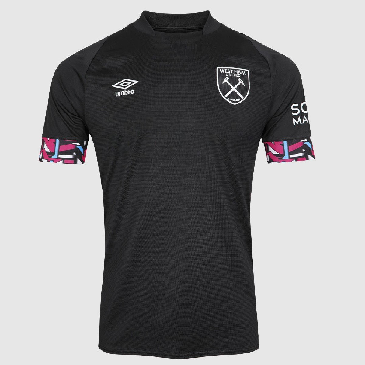 2IC-7617-028_zoom1(12) Camisa West Ham Preta 3 Uniforme 22/23 Masculina