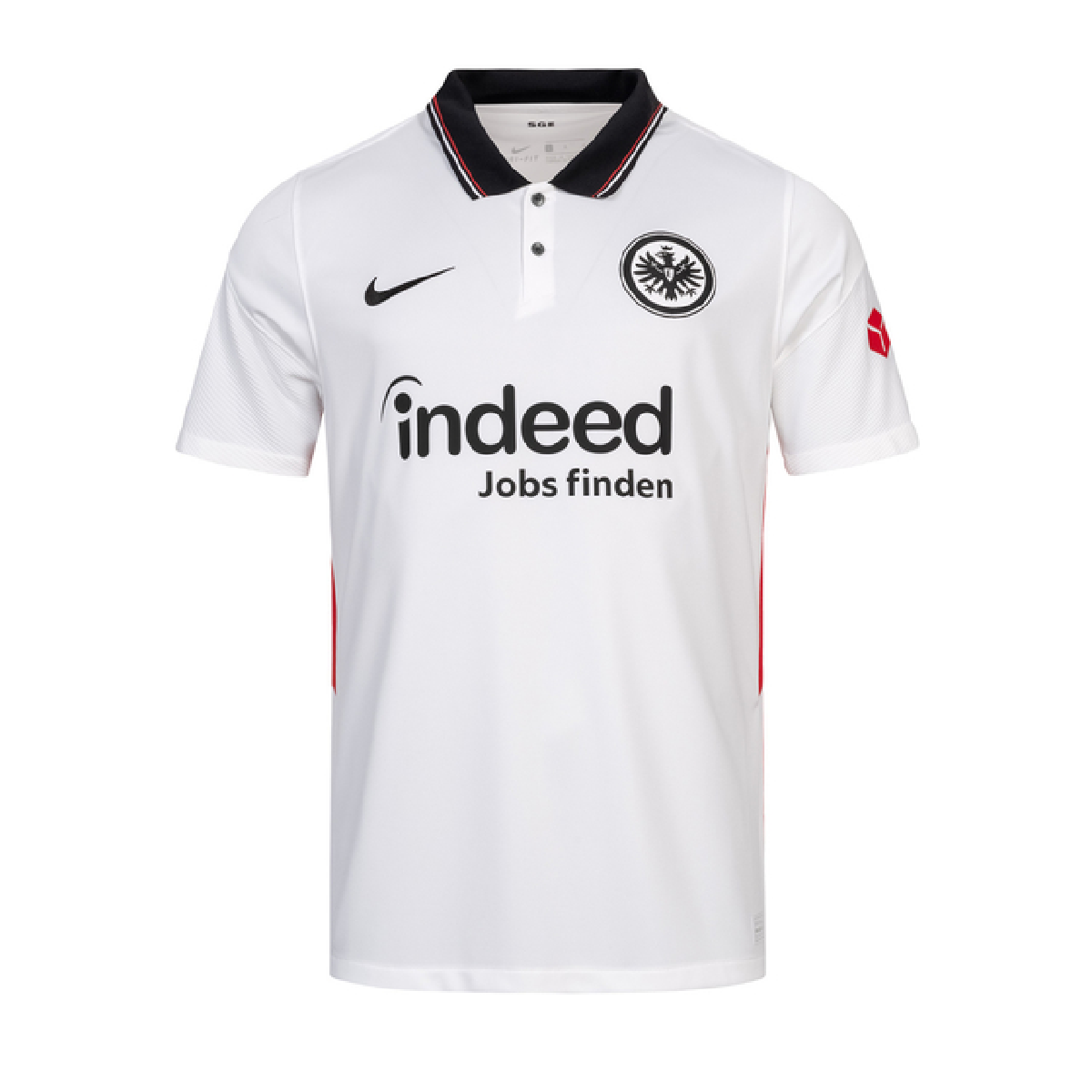 596459 Camisa Frankfurt 2021 Branca Polo Masculina