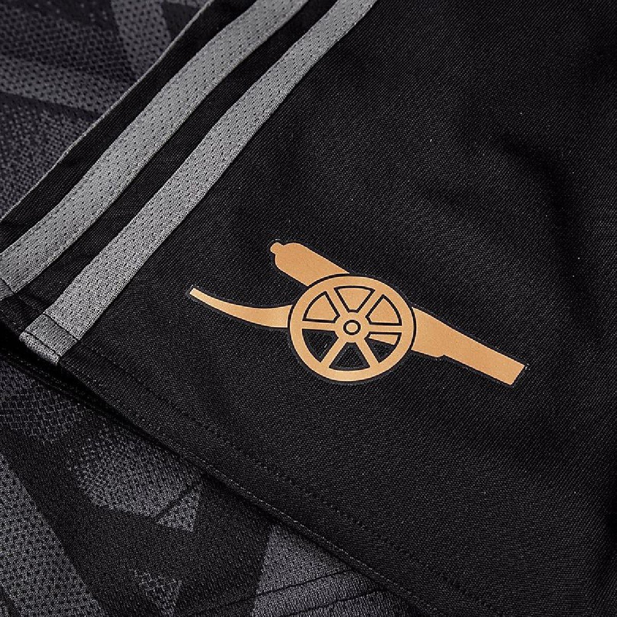 fwefew Kit Infantil Arsenal Arsenal Preta com Dourado 2022