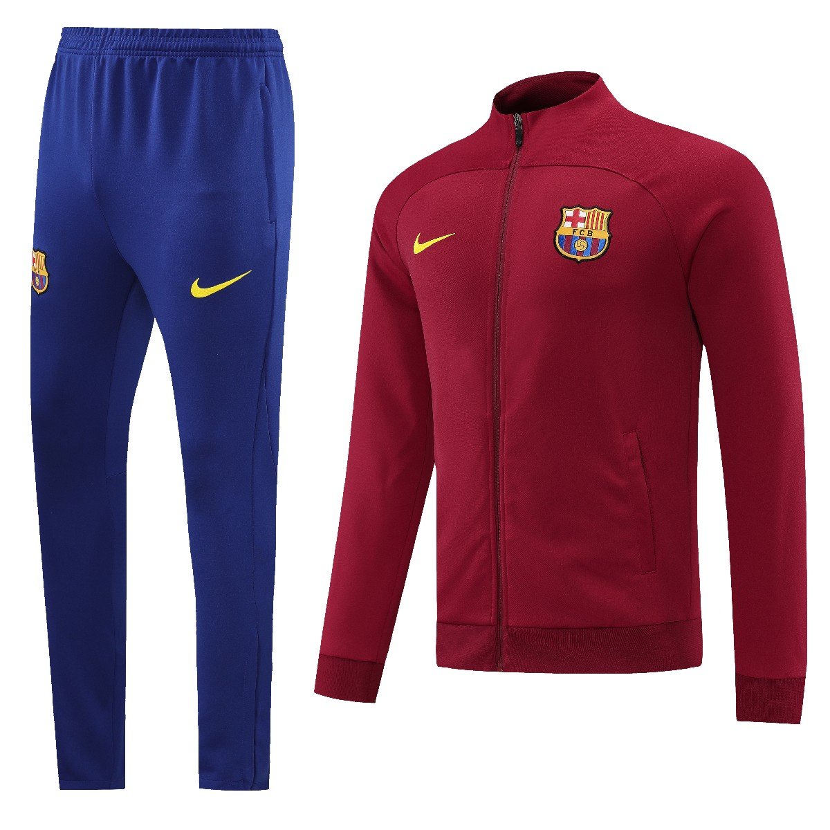 Sem-titulo-6(2) Conjunto de Treino Barcelona Vermelho 2022/23 Calça + Jaqueta