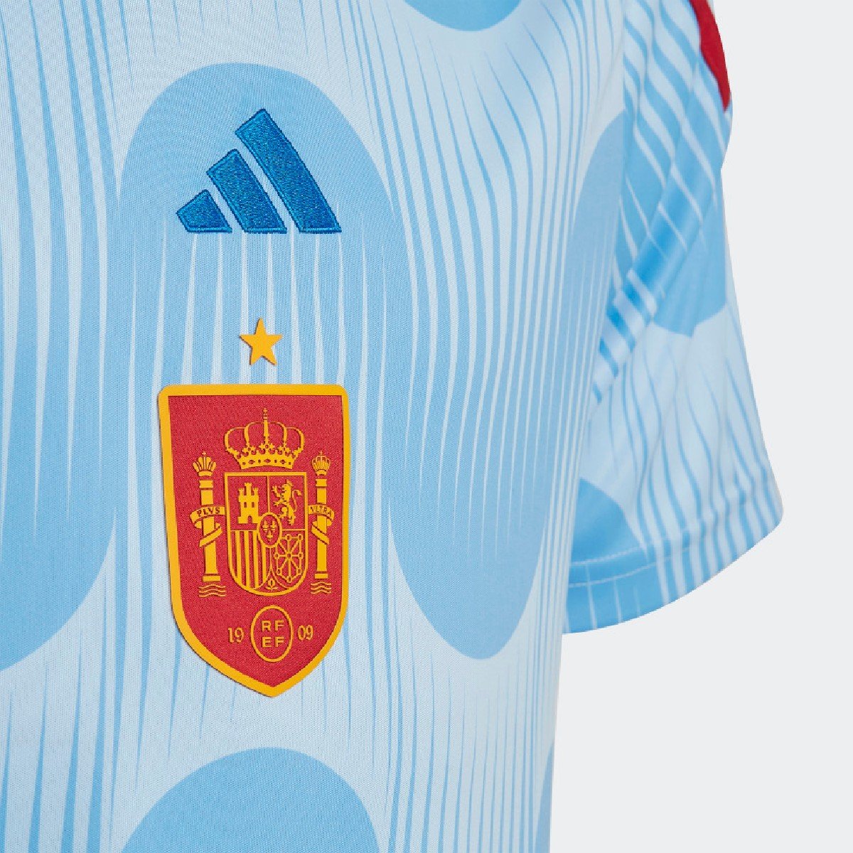 Sem título(18) Camisa da Espanha Copa do Mundo Home Masculina Azul