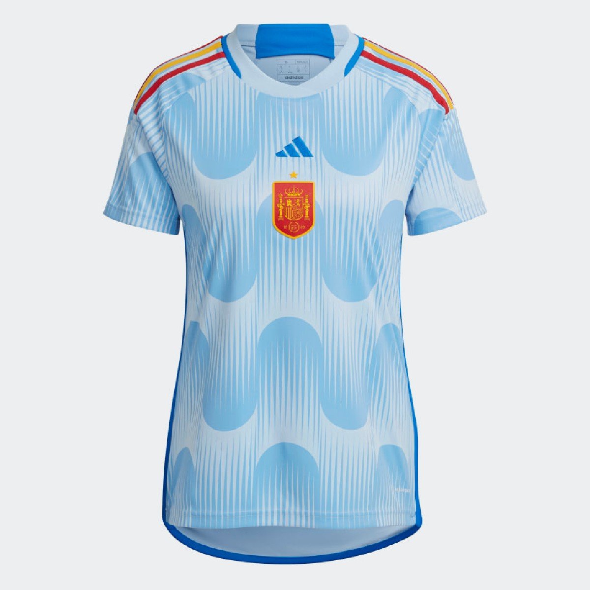 Sem título(34) Camisa da Espanha Copa do Mundo Home Feminina Azul