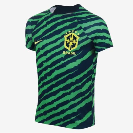 Camisa do Brasil Copa do Mundo 2022 Pré-jogo Masculina