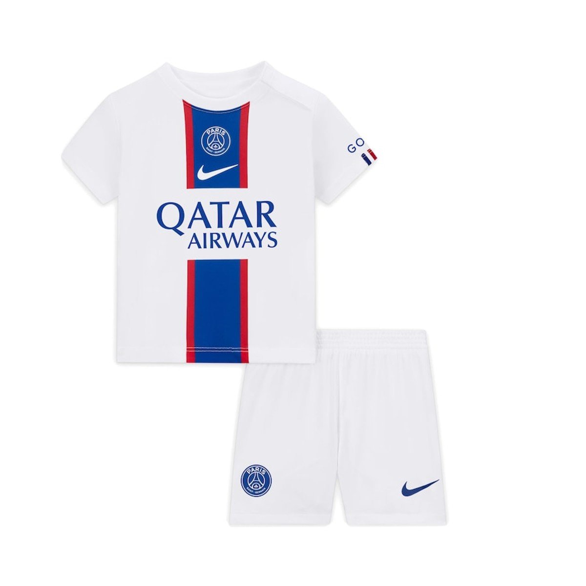 Sem título(2) Kit Infantil PSG Branco 2022/23 Unissex