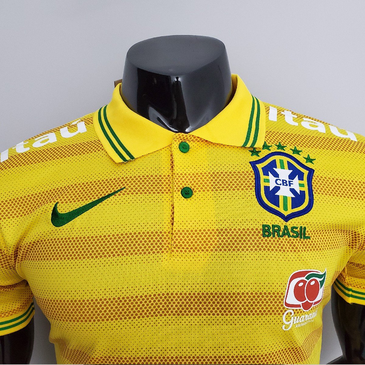 Sem título(27) Camisa do Brasil Polo Amarela Masculina