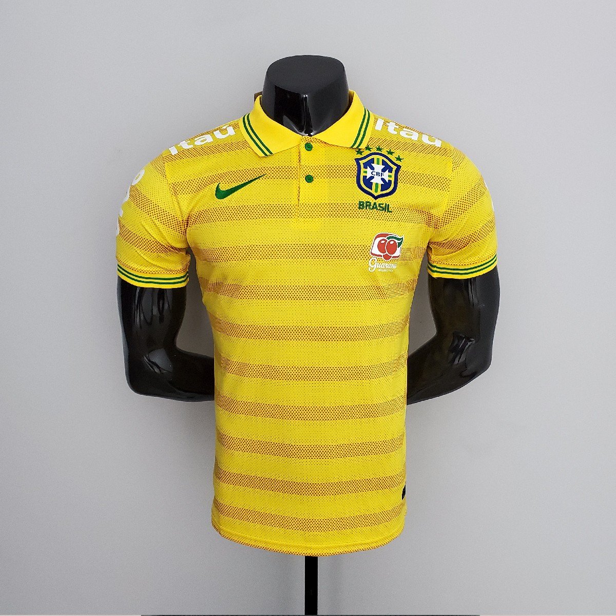 Sem título(28) Camisa do Brasil Polo Amarela Masculina