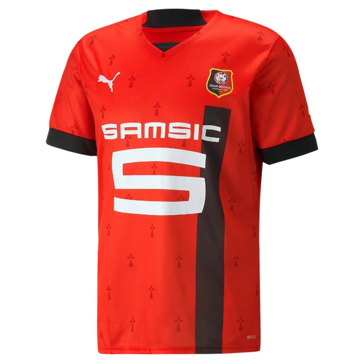Sem título(4) Camisa State Rennais Home Vermelha 2022/23 Masculina