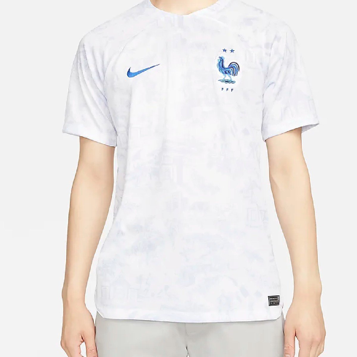Sem título(40) Nova Camisa da França Branca Copa do Mundo