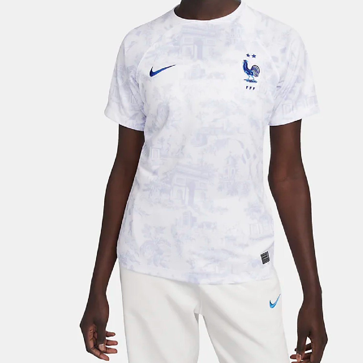 Sem título(47) Nova Camisa da França Branca Copa do Mundo 2022 Femi
