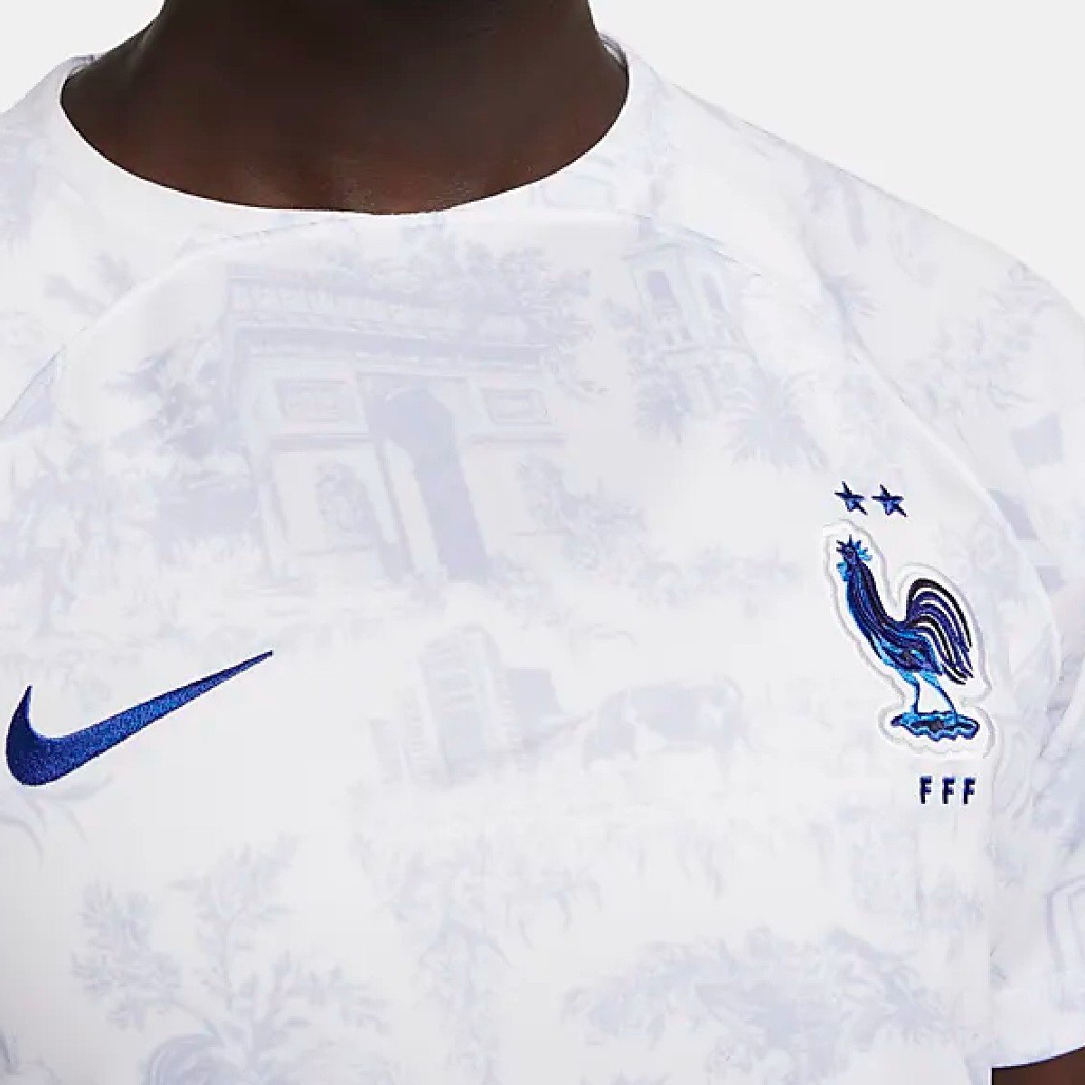 Sem título(49) Nova Camisa da França Branca Copa do Mundo 2022 Femi