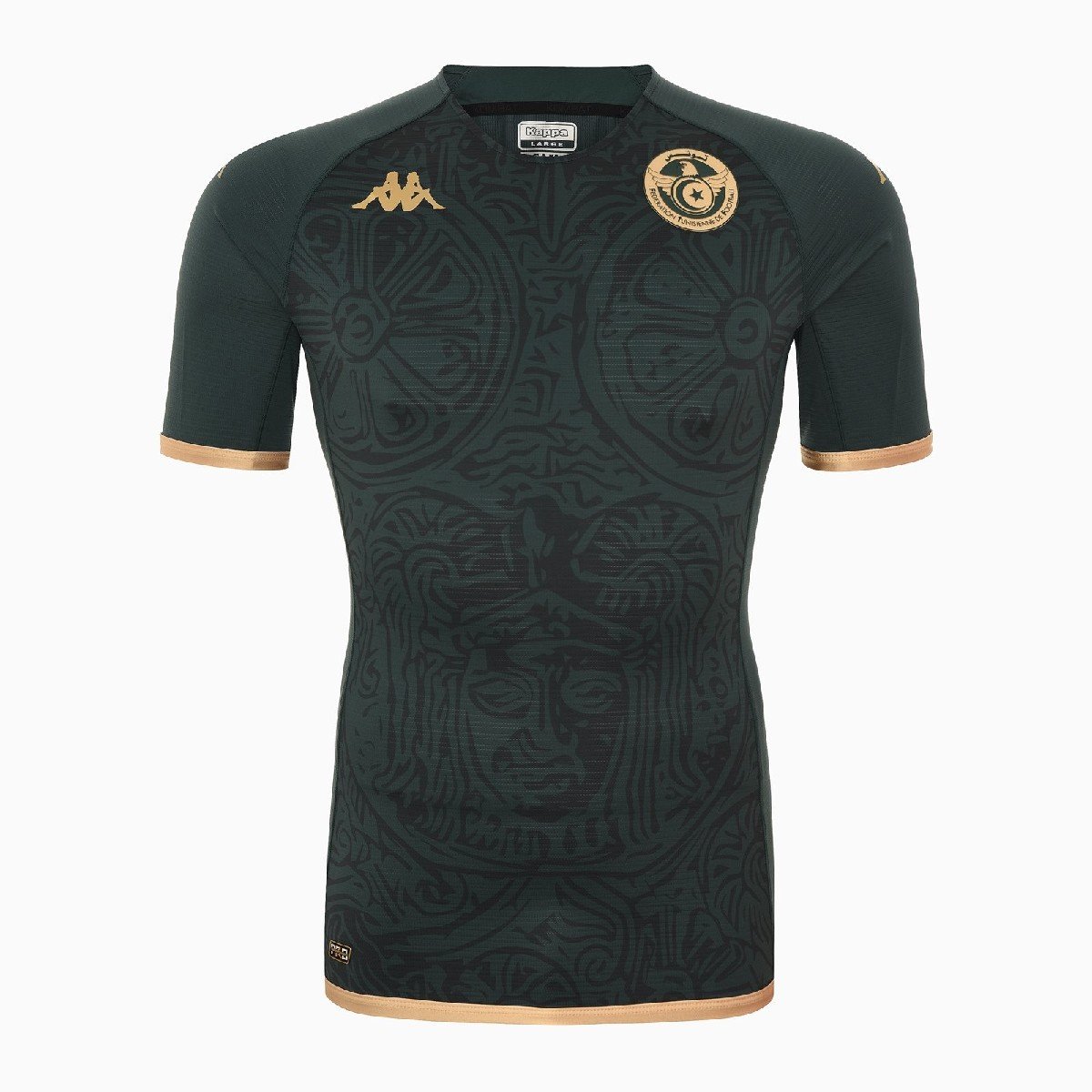 Sem título(18) Camisa da Tunísia Verde Copa do Mundo 2022 Masculina