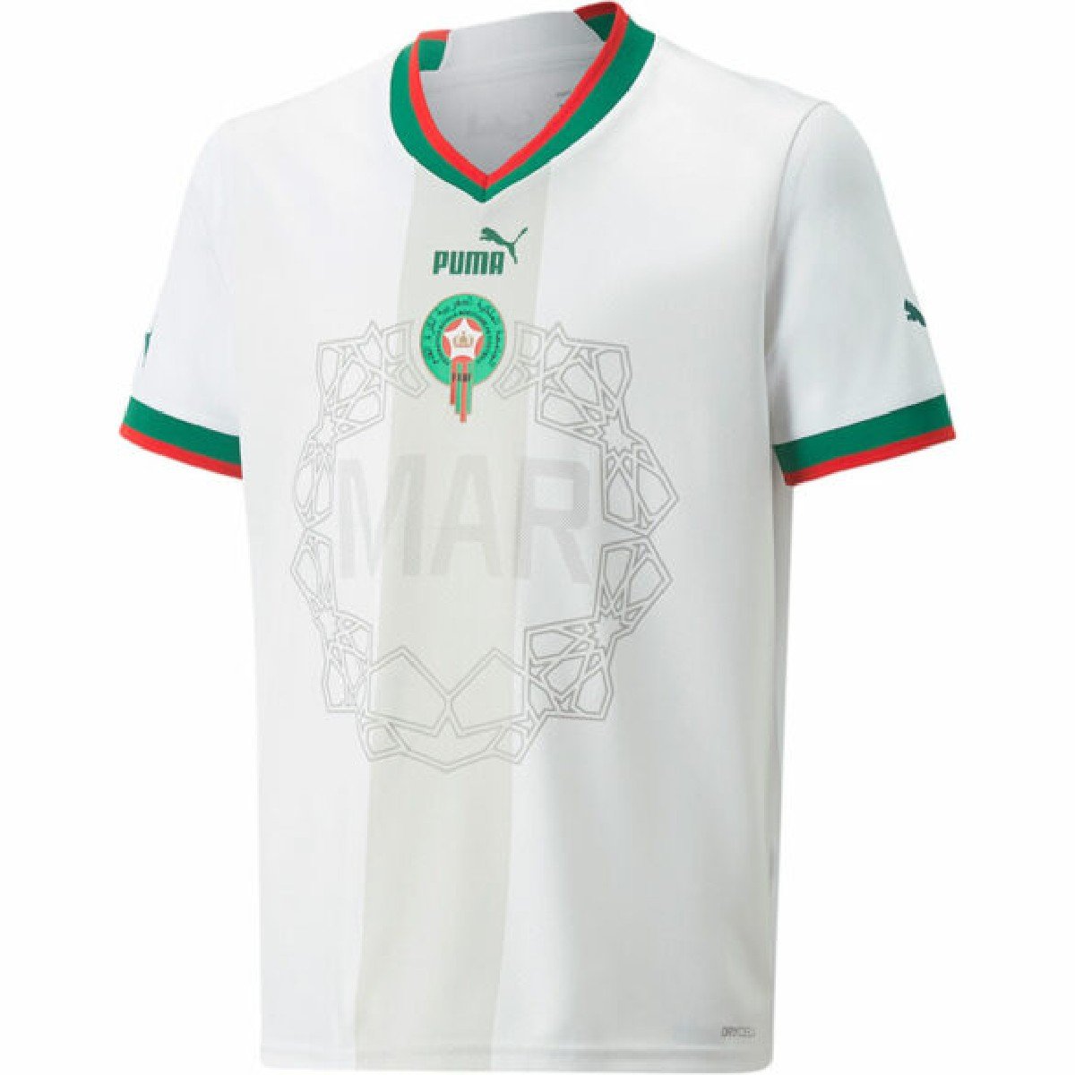 Sem título(2) Camisa do Marrocos Branca Copa do Mundo 2022 Masculina