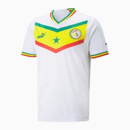 Camisa de Senegal Branca Copa do Mundo 2022 Masculina
