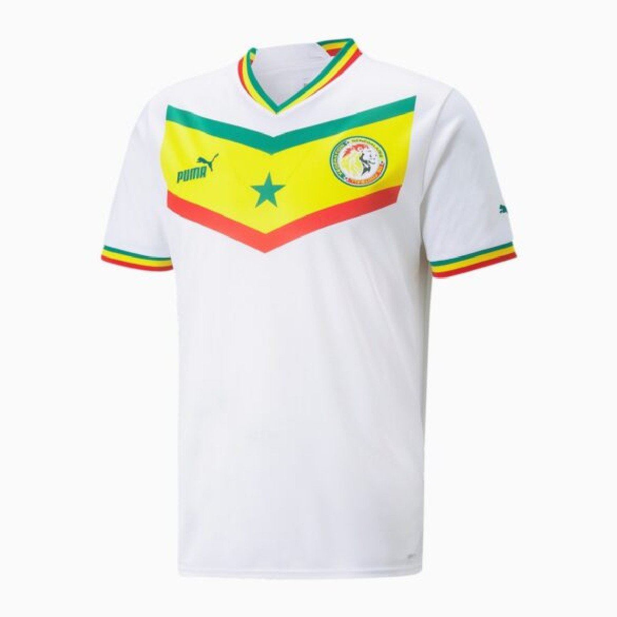 Sem título(25) Camisa de Senegal Branca Copa do Mundo 2022 Masculina