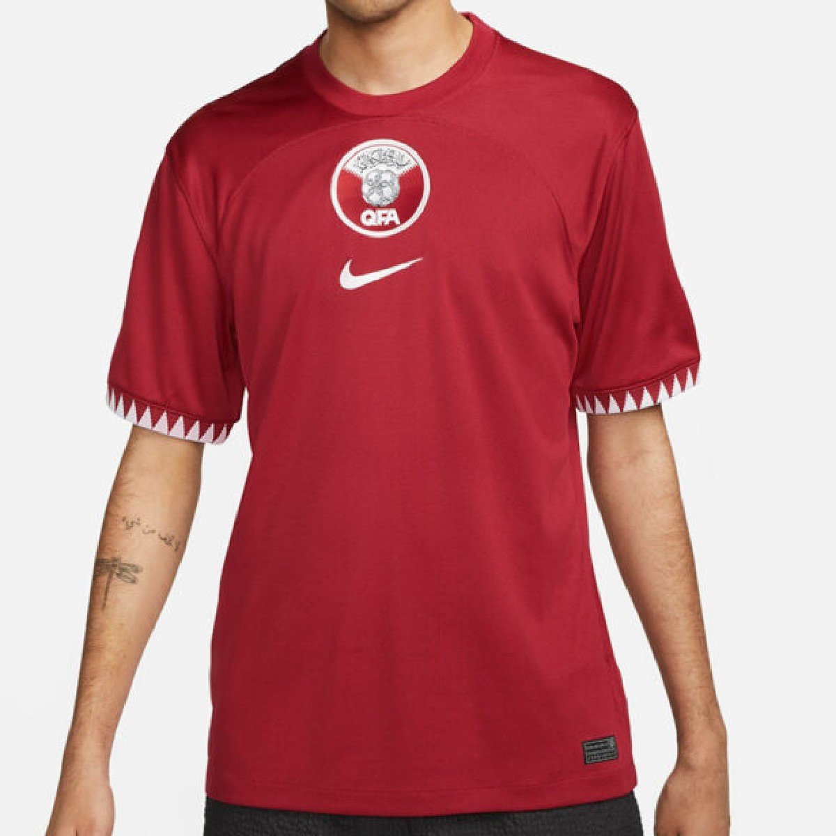 Sem título(4) Camisa do Catar Vermelha Copa do Mundo 2022 Masculina