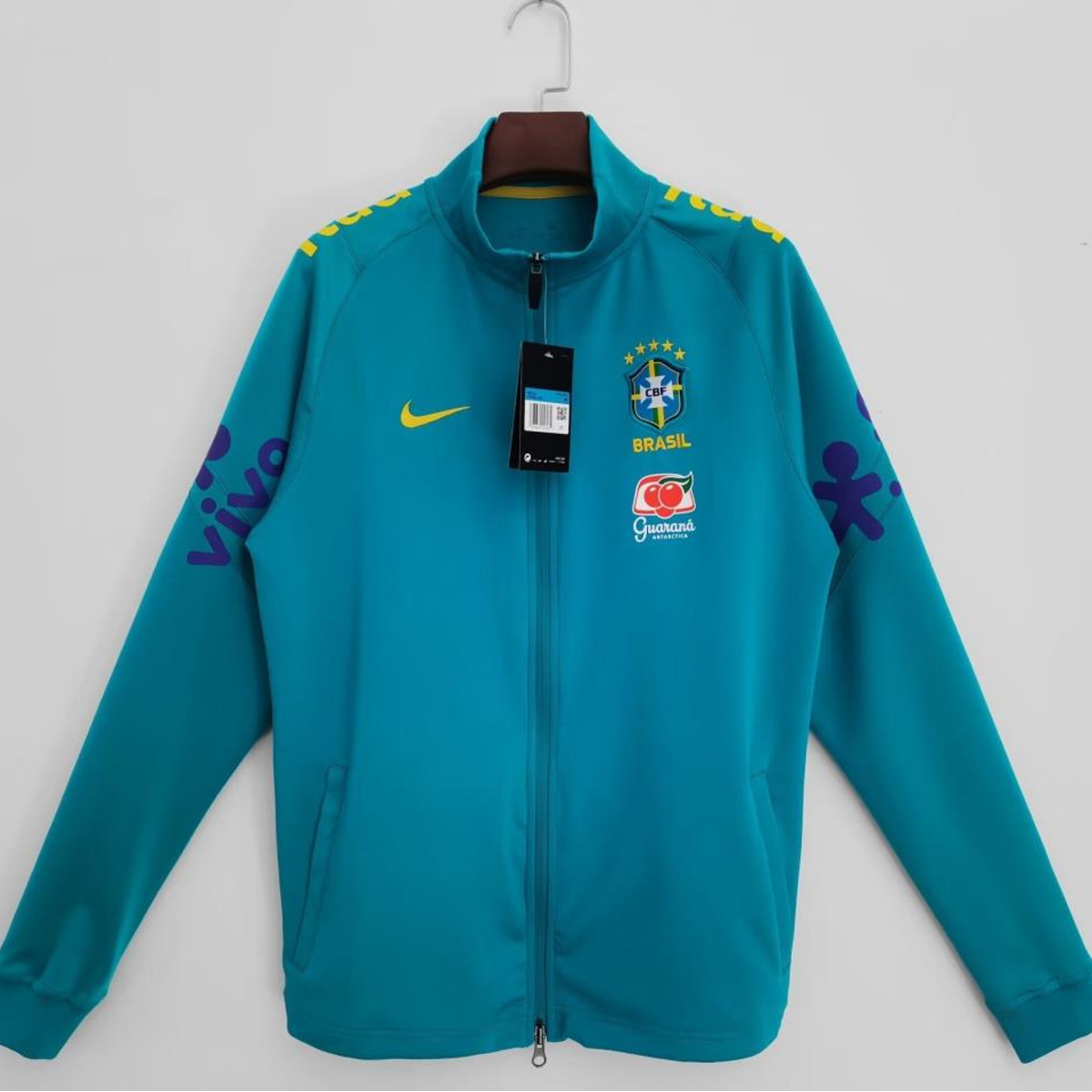 Sem título(12) Jaqueta do Brasil Copa do Mundo 2022 Azul Claro Masculina