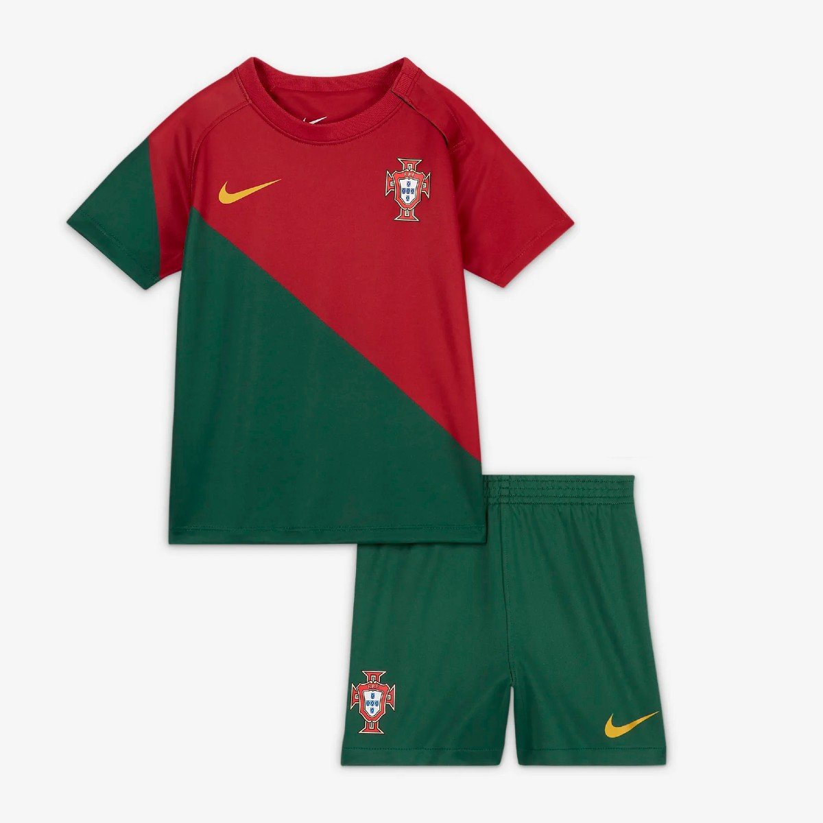 Sem título Conjunto Infantil Portugal Vermelho Unissex copa do Mundo 2022