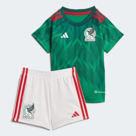 Conjunto Infantil México Verde Copa do Mundo Unissex 2022