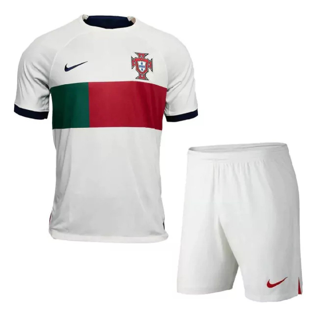 Sem título(6) Conjunto Infantil Portugal Branco Unissex copa do Mundo 2022