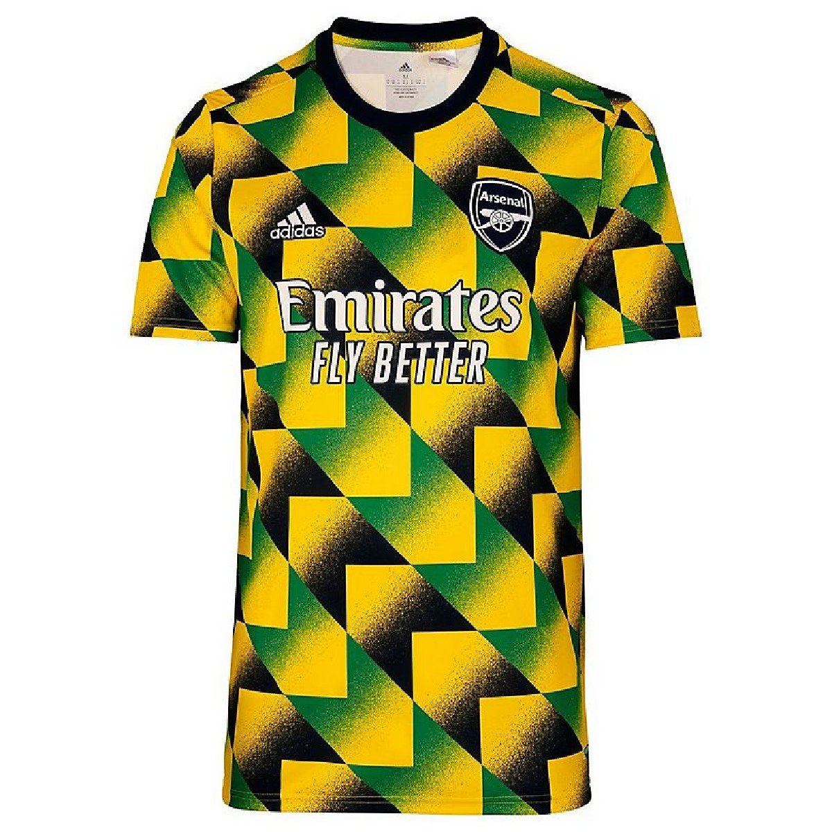 Sem título(8) Camisa Arsenal Amarela Pré-jogo Masculina 2023/24
