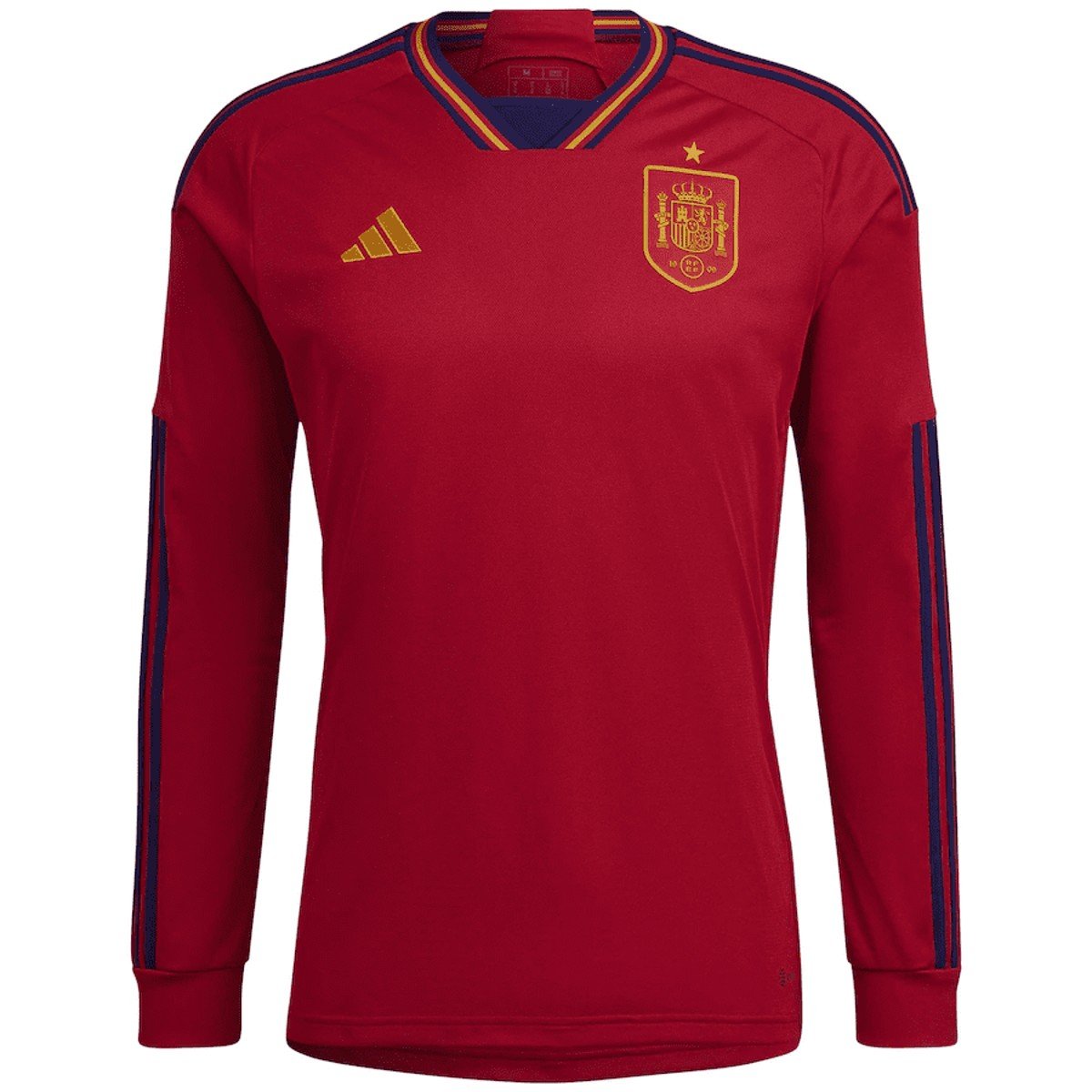 Sem título(8) Camisa Espanha Manga Longa Vermelha Copa do Mundo 2022